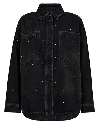 MMEmme Studs Skjorte - Dark Grey Denim